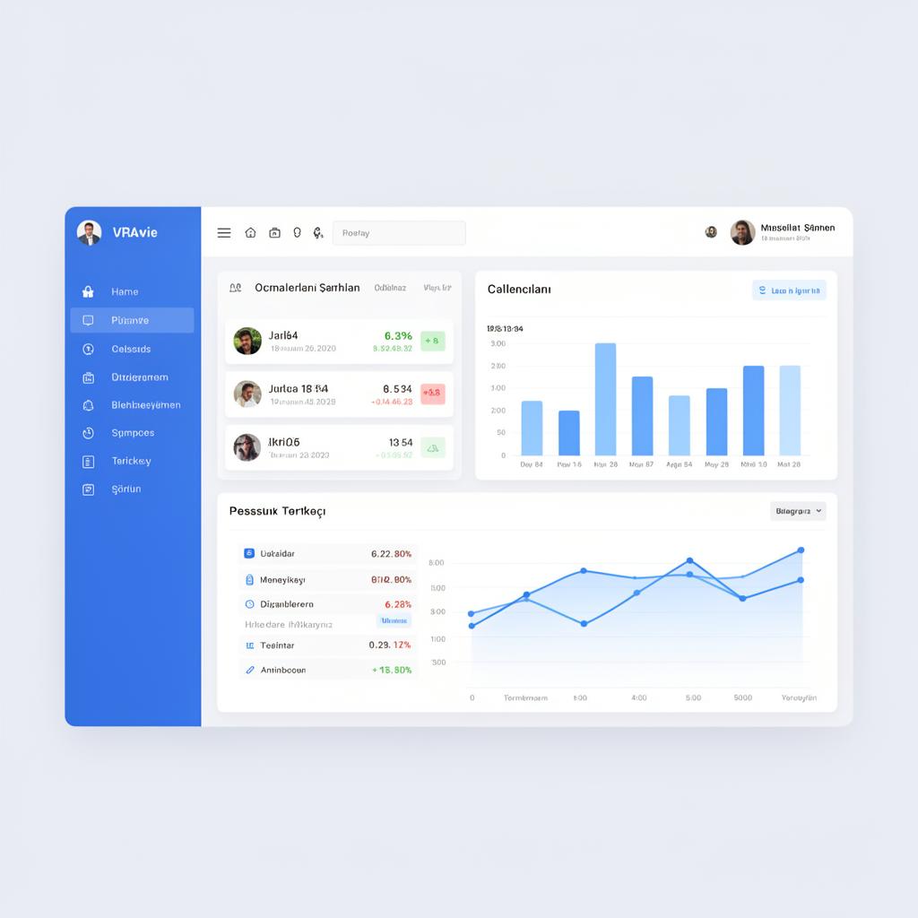 DİNİBH personel takip dashboard önizleme